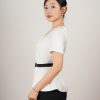 Set Cổ U Peplum Và Quần Ống Loe