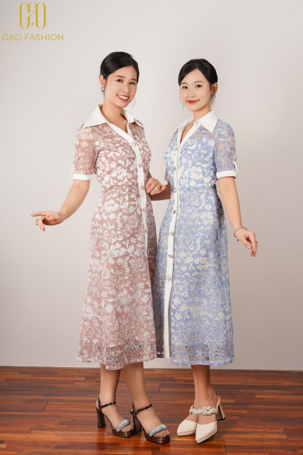 Váy Cổ Bẻ
