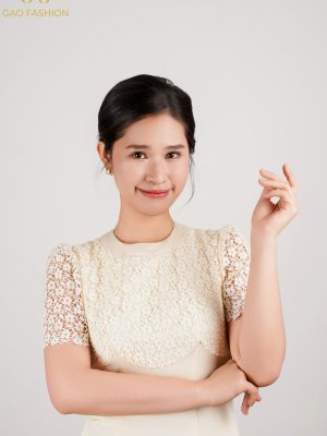 Váy phối tay ren